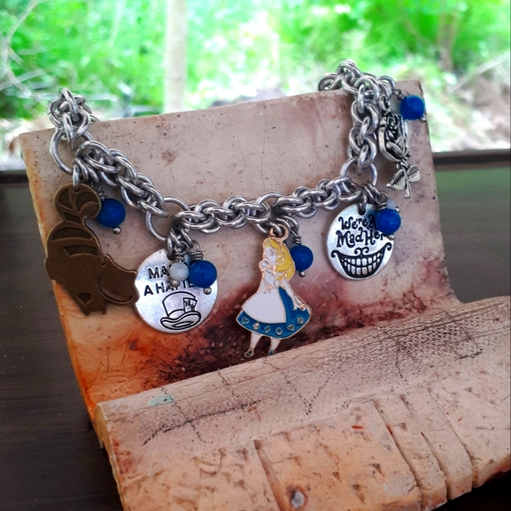 Alice in Wonderland Charm Bracelet